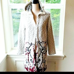 Solitaire By Ravi Khasla Chenille Cardigan Size M